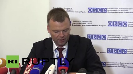 Ukraine: DPR officials will investigate anti-OSCE protest, says OSCE's Hug