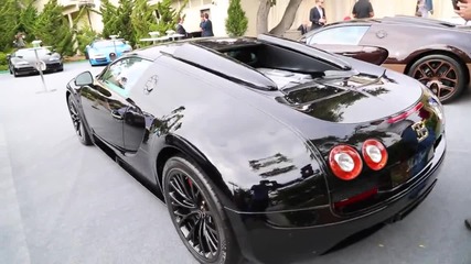 6 Bugatti Veyron Legends Unveiling. First Time Together.