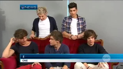 One Direction в Сидни - Интервю за Ten news