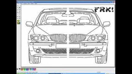 Рисуване На Bmw 7 Ms Paint