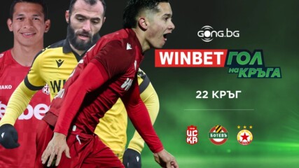 Трите предложения за гол на 22-ия кръг в efbet Лига