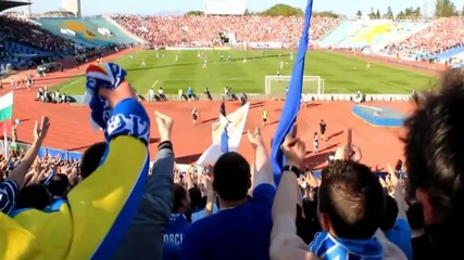 Левски - цска 29.04.2012 - агитките се поздравяват!