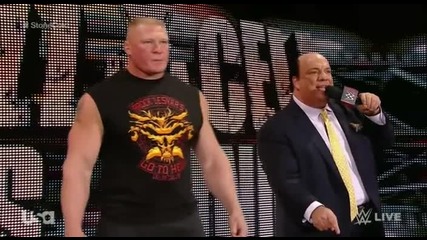Brock Lesnar confronts The Undertaker before Hell in a Cell 2015