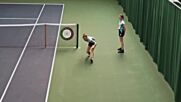 Кейт Мидълтън игра тенис с Роджър Федерер
