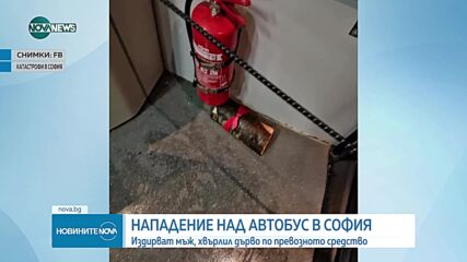 Издирват човек, хвърлил дърво по автобус с пътници в София