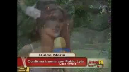 Dulce Maria confirma truene con Pablo Lyle (arriesga Tv) 