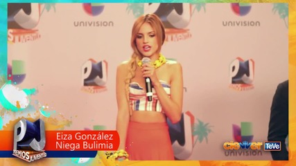 Еиза Гонсалез: Нямам булимия ( Premios Juventud 2013 )