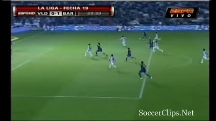 Valladolid - 0 - 1 - Barcelona - xavi 