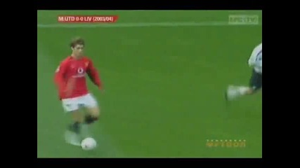 Кристиано Роналдо срещу Ливърпул - сезон 2003/2004 