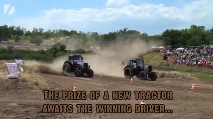 Луди руснаци организират рали с трактори