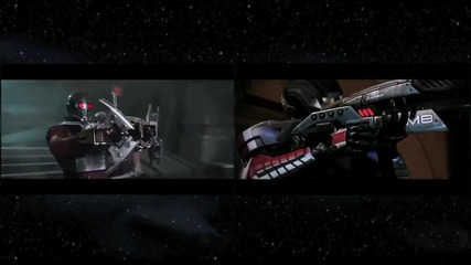 Сравнение между филма Пазители на Галактиката (2014) и играта Mass Effect