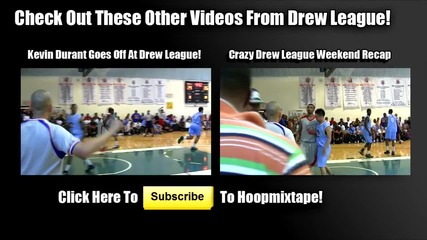 Kevin Durant Shuts The Gym Down At Drew League!!! Crazy Dunk Off Board!
