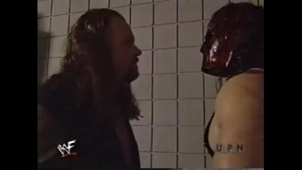 Гробаря се кара на Кейн преди мачът им със Скалата срещу Dx - Wwe Smackdown 2000 Hd