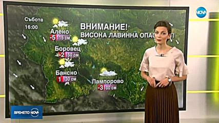 Прогноза за времето (12.01.2018 - сутрешна)
