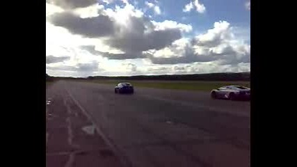 Audi S4 v Lamborghini Murcielago Launch 