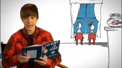 N E W! Justin Bieber Reads The Cat In The Hat