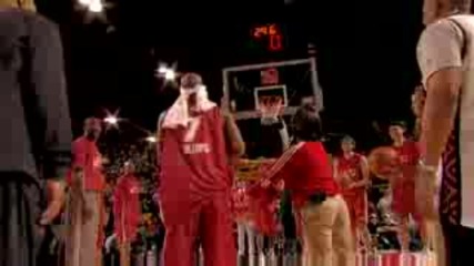 Nba All - Star 2009 Blindfolded Free - Throw Record Attempt - (shaq And Chauncey)