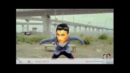 Жан Клод Ван Дам в Gangam style