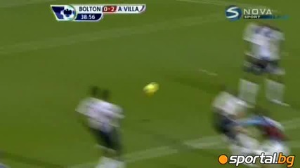 Страхотен гол на Стилиян Петров,bolton W.1 - 2aston Villa 10.12.2011