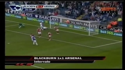 28.08.2010 Блекбърн 1 - 1 Арсенал гол на Маме Бирам Диуф 