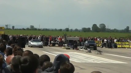 Audi S2 vs Chevrolet Corvette drag lesnovo 
