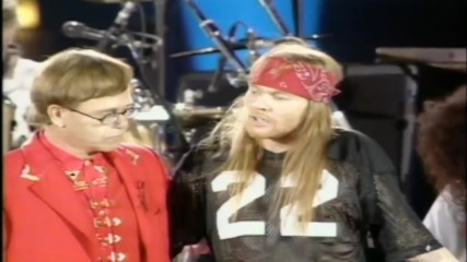 Queen Elton John and Axl Rose - Bohemian Rhapsody - 1992 - Live at Londons Wembley Stadium - Hd 720p
