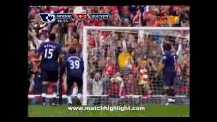 Арсенал - Блякбърн 4 - 2 Фабрегас