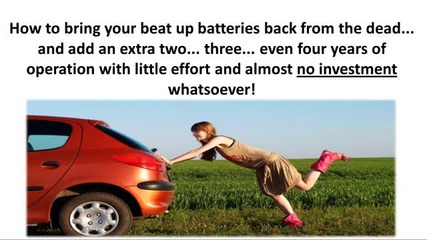 Battery Reconditioning Business Opportunity