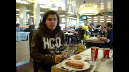 Fisker Eating At The Airport