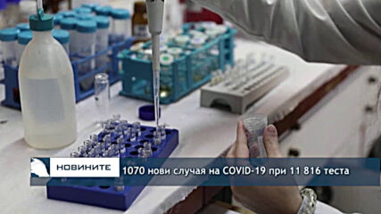 1070 нови случая на COVID-19 при 11 816 теста