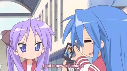 Lucky Star - Konata gets a new mobile phone