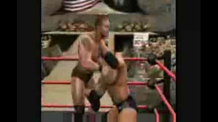 Svr 09 Batista vs Randy Orton Last Man Standing Match part 1