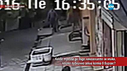 Мъж закла публично котка в Бургас