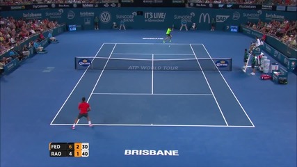 Roger Federer vs Milos Raonic - Brisbane 2015 Final