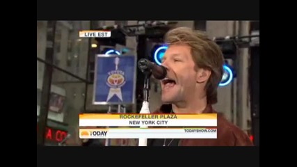 Bon Jovi You Give Love A Bad Name Live Today Show November 2009 