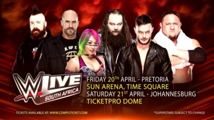 The WWE Live phenomenon comes to South Africa this April
