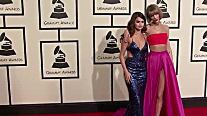 Taylor Swift Selena Gomez Fashion Cam 58th Grammys