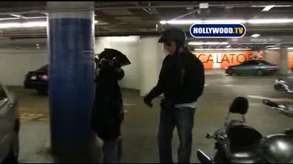 Dean Mcdermott Leaves Century City Mall On His Bike
