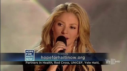 Hope for Haiti Now - Shakira - Ill Stand By You 2010 Hq Hd 