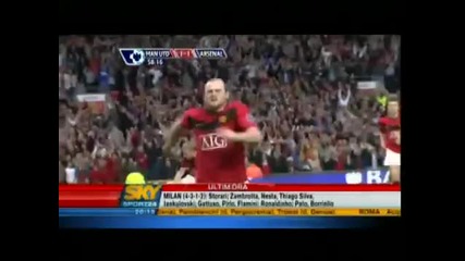 Manchester United - Arsenal 2:1 (29.08.2009)