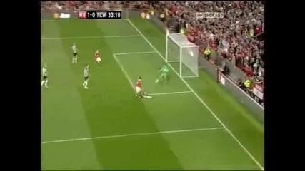 Манчестър Юнайтед 3 - 0 Нюкасъл гол на Бербатов (пълен репортаж) 