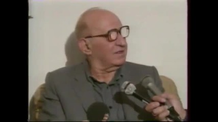 Тодор Живков разговаря с журналисти-1991