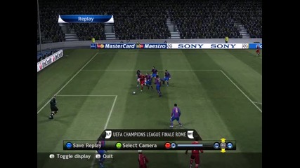 pes 2010 красив гол със задна ножица на Torres 