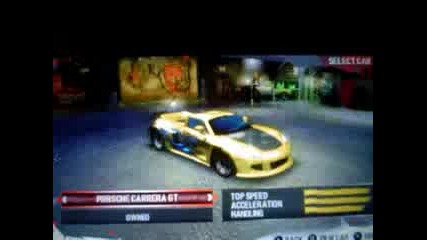 My Cars In Need For Speed Carbon Psp