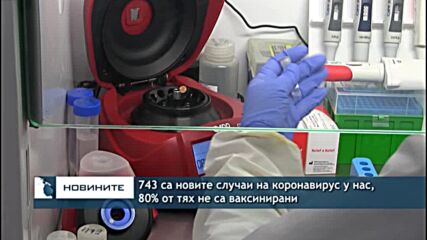 743 са новите случаи на коронавирус у нас, 80% от тях не са ваксинирани