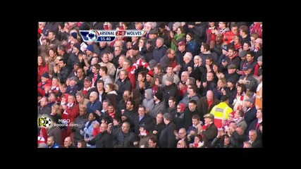 12.02.2011 Арсенал 2 - 0 Уулвърхямптън втори гол на Робин Ван Перси 