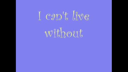 Chris-i Cant Live Without Ya[with Lyrics]