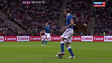 Евро 2012 Германия - Италия 1 тайм