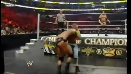 Wwe Night Of Champions 2009 John Cena Vs Randy Orton Vs Triple H Wwe Championship Part 2