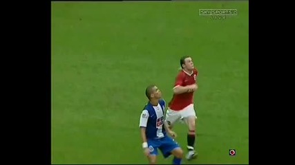 Manchester United vs Porto - Wayne Rooney Red Card 